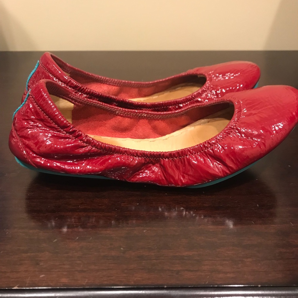 Ruby Red patent Tieks!